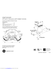 GE GDWT100R Dimensions And Installation Information