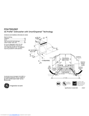 GE Profile PDW7980PSS Dimensions And Installation Information