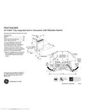 GE PDW9880LSS Dimensions And Installation Information