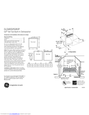 GE GLD4900PBB Dimensions And Installation Information