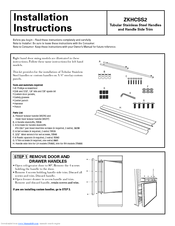 Ge ZKHCSS2 Installation Instructions
