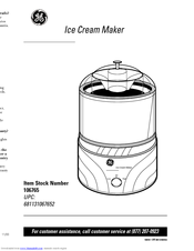 ge ice cream maker