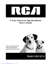 RCA 25413 User Manual