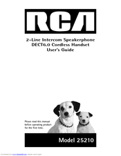 RCA 25210 User Manual