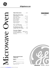 GE JE1160 Owner's Manual