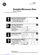 GE JF635 Owner's Manual