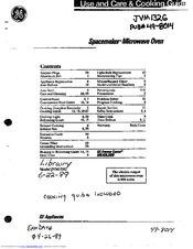 GE Spacemaker JVM132G Use And Care Manual