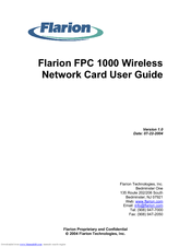 Flarion FPC 1000 User Manual