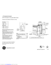 GE JTP55WM Dimensions And Installation Information