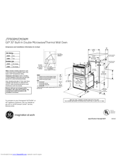 GE JTP90CM Dimensions And Installation Information