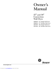 GE ZET938 30 Owner's Manual