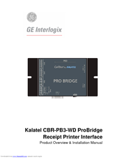 GE Interlogix Calibur CBR-PB3-WD Installation Manual