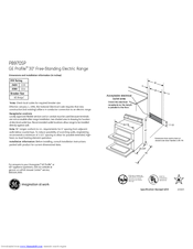 GE PB970SPSS - Profile 30 in. Electric Double Oven Ran Dimensions And Installation Information