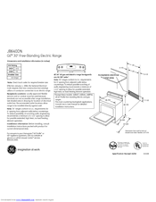 GE JB640DNCC Dimensions And Installation Information