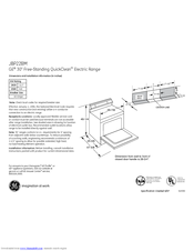 GE JBP22BMCT Dimensions And Installation Information