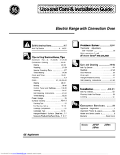 GE JBP90 Use And Care & Installation Manual