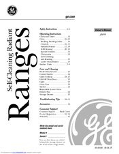 GE JBP89 Owner's Manual