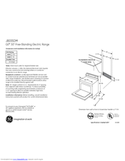 GE JBS55DMCC Dimensions And Installation Information