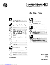 GE JGSP40 Use And Care Manual
