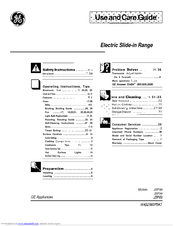 GE JSP39 Use And Care Manual