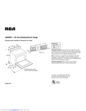 Rca LEB356WY Dimensions And Installation Information