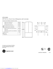 GE GFSL2KEXLS Dimensions And Installation Information