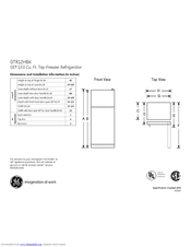 GE GTR12HBXRWW Datasheet
