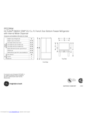 GE PFS22M1W Dimensions And Installation Information