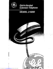 GE 2-9200 Use And Care Manual