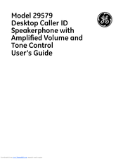 GE 29579 User Manual
