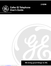GE 2-9296 User Manual