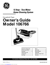 GE 106766 Owner's Manual