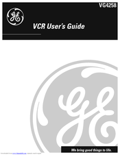 Ge VG4258 User Manual