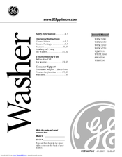 GE Profile Prodigy WJSE3110 Owner's Manual