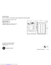GE GFWH2405L Series Dimensions And Installation Information