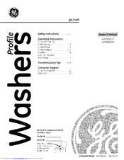 GE Profile WPRE8100G0WT Owner's Manual