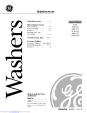 GE WCSE4160 Owner's Manual