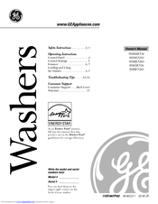 GE WHDRE526 Owner's Manual