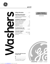 GE WSKS3040 Owner's Manual & Installation Instructions