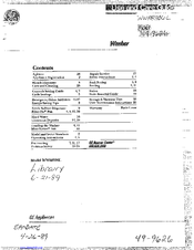 GE WWA8306L Use And Care Manual