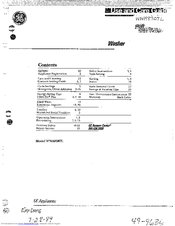 GE WWA8307L Use And Care Manual