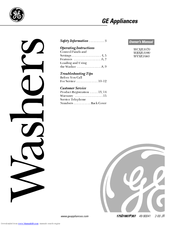 GE WCXR1070T4AA Owner's Manual