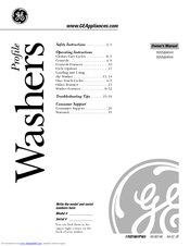 GE Profile WHSB9000 Owner's Manual
