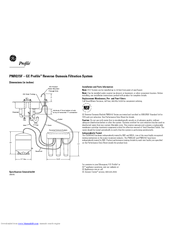 GE Profile PNRQ15F Dimension Manual