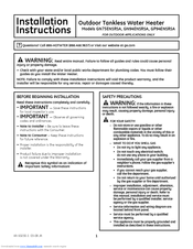 GE GN94ENSRSA Installation Instructions Manual