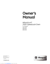 GE Monogram ZSC2201NSS Owner's Manual