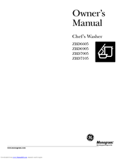 GE Monogram ZBD6605 Owner's Manual
