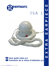Geemarc Extra Earpiece CLA 1 User Manual