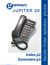 Geemarc Jupiter 20 User Manual