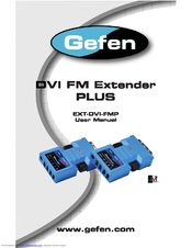 Gefen EXT-DVI-FMP.pub User Manual